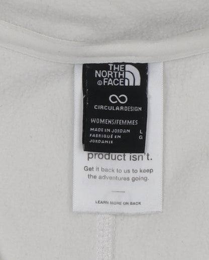 Womens UK Size L The North Face White Pullover Sweatshirt
