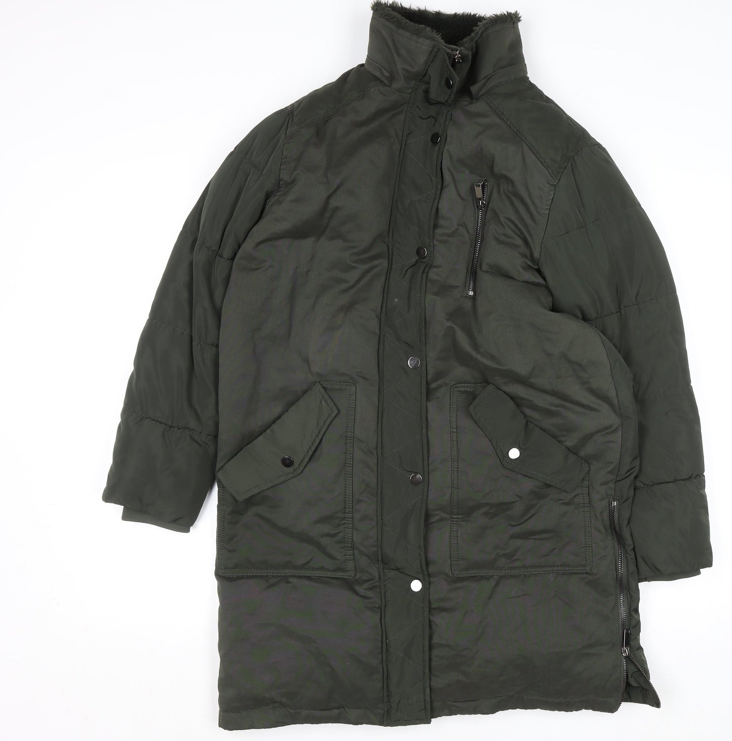 Womens UK Size 8 Mint Velvet Green Puffer Jacket