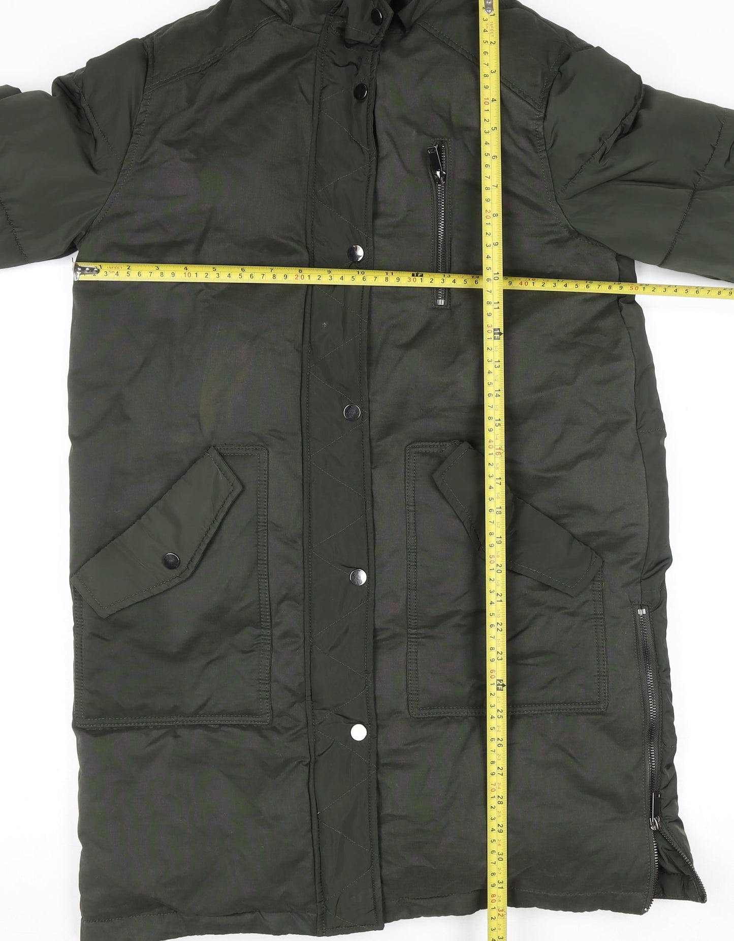 Womens UK Size 8 Mint Velvet Green Puffer Jacket