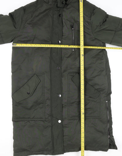Womens UK Size 8 Mint Velvet Green Puffer Jacket