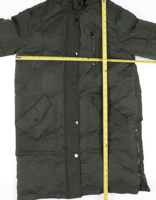 Womens UK Size 8 Mint Velvet Green Puffer Jacket