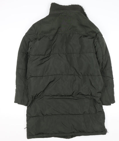 Womens UK Size 8 Mint Velvet Green Puffer Jacket