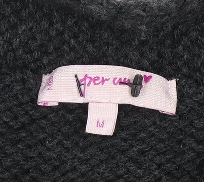 Womens UK Size M Marks and Spencer Grey Cardigan Jumper