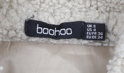Womens UK Size 8 Boohoo Beige Basic Jacket