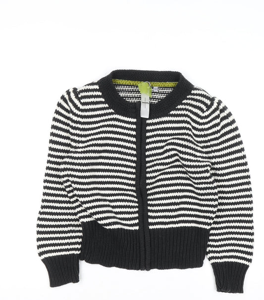 Womens UK Size 12 Jasper Conran Black Full Zip Jumper