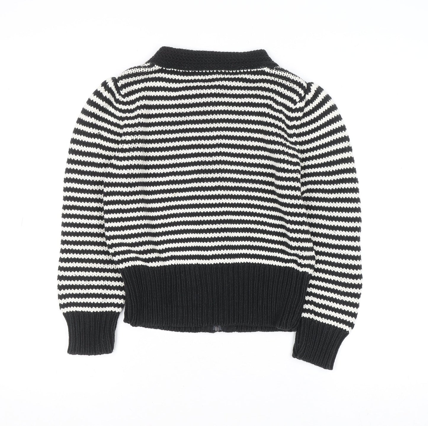 Womens UK Size 12 Jasper Conran Black Full Zip Jumper