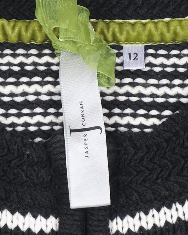 Womens UK Size 12 Jasper Conran Black Full Zip Jumper