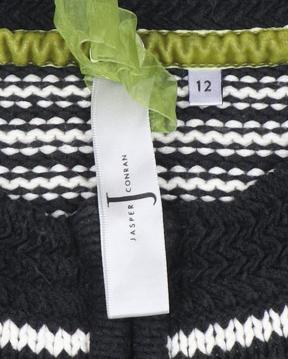 Womens UK Size 12 Jasper Conran Black Full Zip Jumper