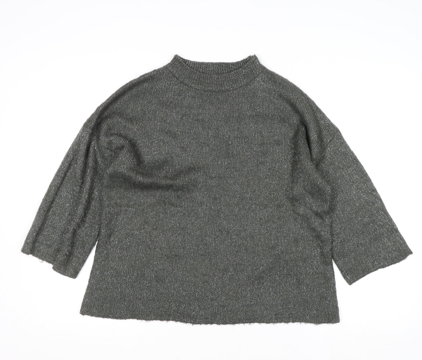 Womens UK Size 16 Warehouse Grey Pullover Jumper