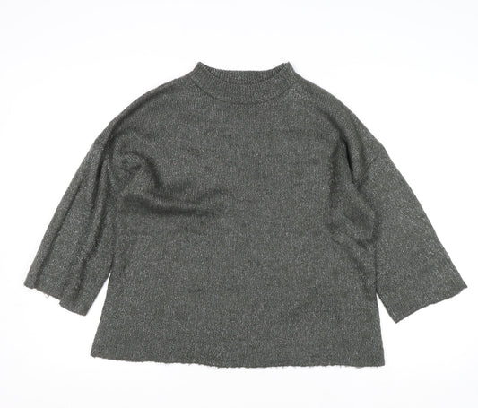 Womens UK Size 16 Warehouse Grey Pullover Jumper