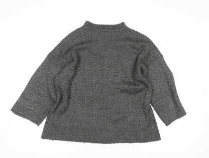 Womens UK Size 16 Warehouse Grey Pullover Jumper