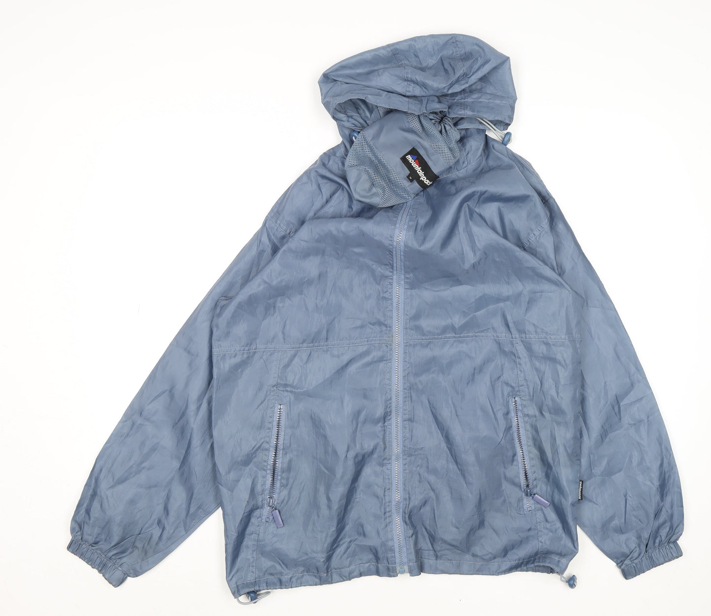 Mens UK Size M mountainpack Blue Windbreaker Coat
