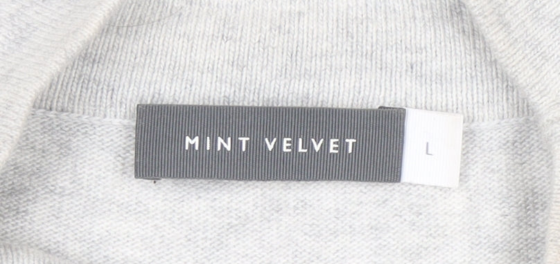 Unisex Adults UK Size L Mint Velvet Grey Pullover Jumper