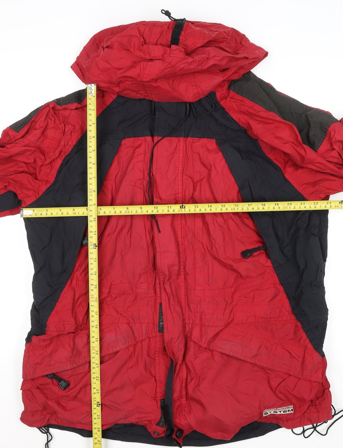 Mens UK Size L Serac Red Parka Coat