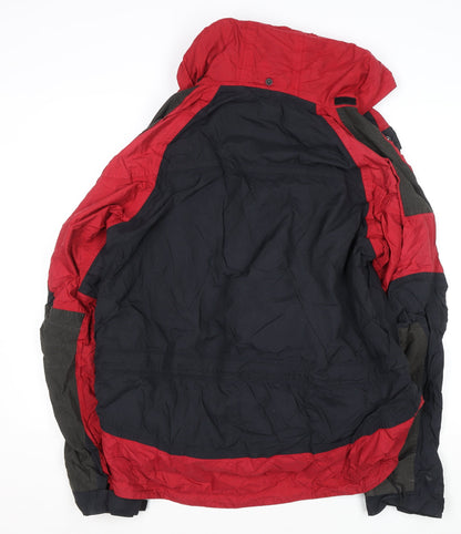 Mens UK Size L Serac Red Parka Coat