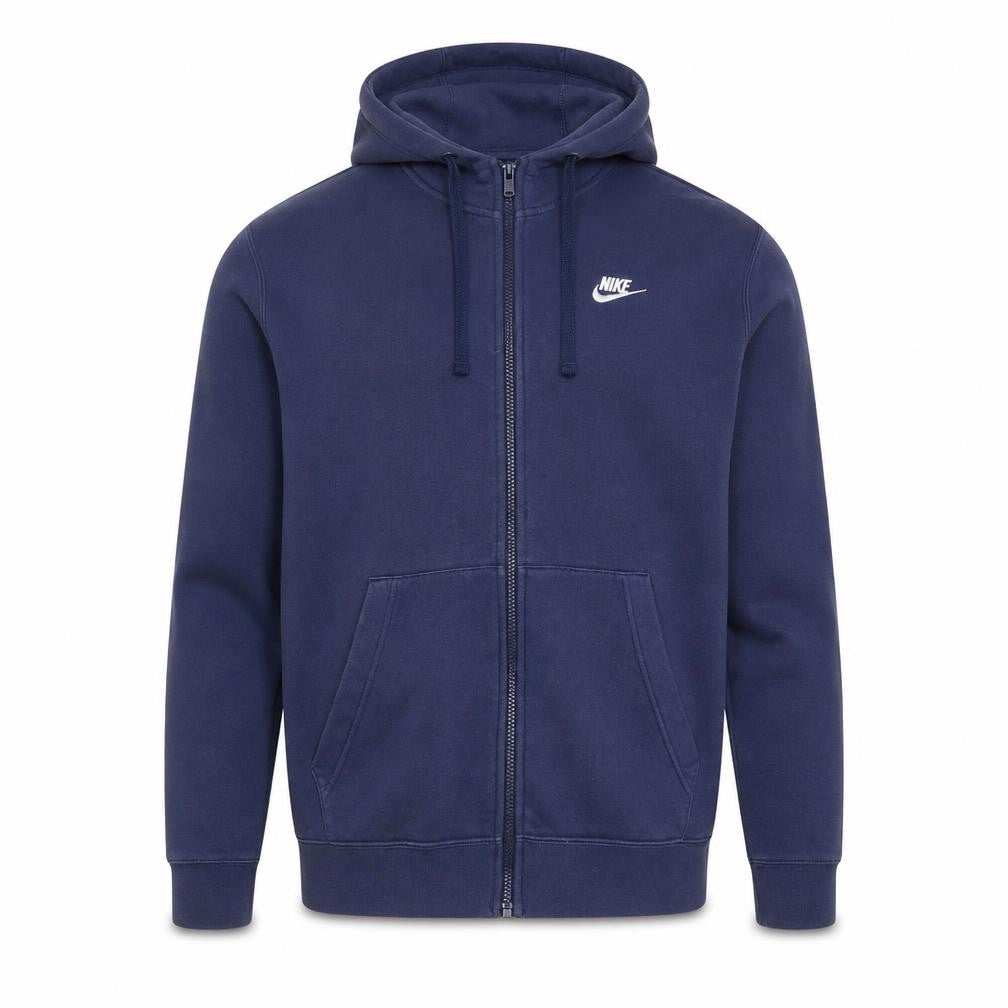 Mens UK Size L Nike Blue Full Zip Hoodie