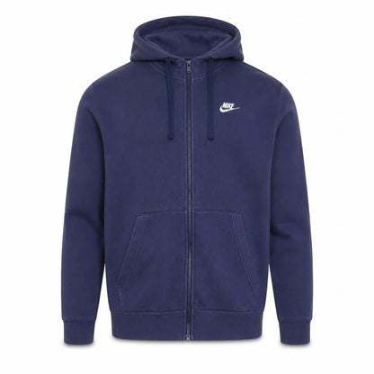 Mens UK Size L Nike Blue Full Zip Hoodie