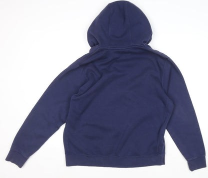 Mens UK Size L Nike Blue Full Zip Hoodie