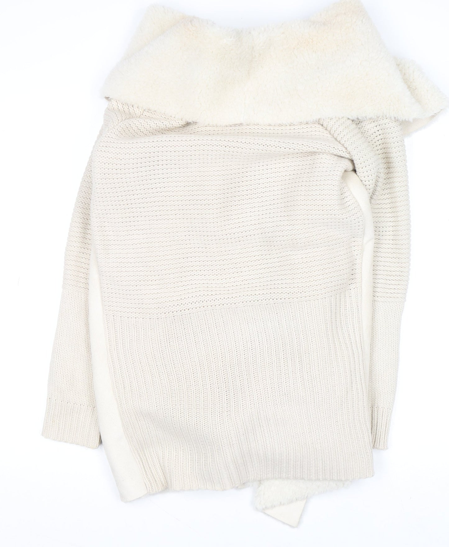 Womens UK Size M Quiz Ivory Cardigan Jumper