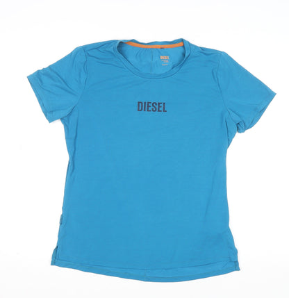 Mens UK Size M Diesel Blue Gym & Training Running & Jogging T-Shirt