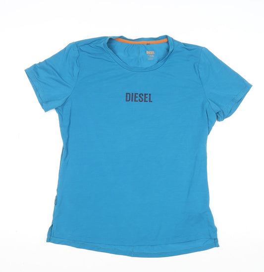 Mens UK Size M Diesel Blue Gym & Training Running & Jogging T-Shirt