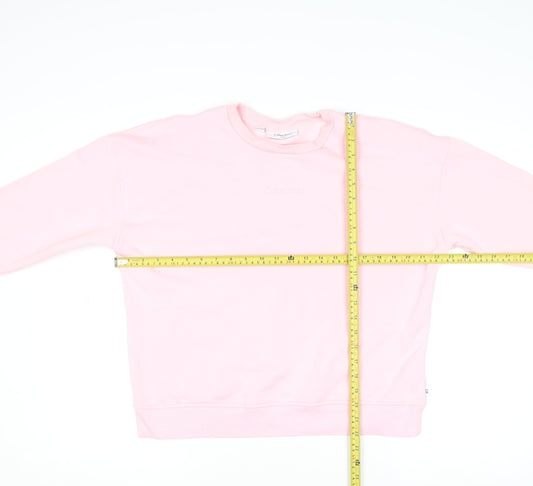 Womens UK Size M Calvin Klein Pink Pullover Sweatshirt