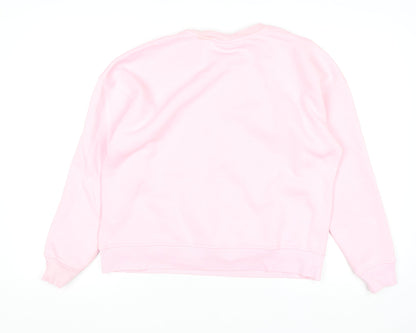 Womens UK Size M Calvin Klein Pink Pullover Sweatshirt