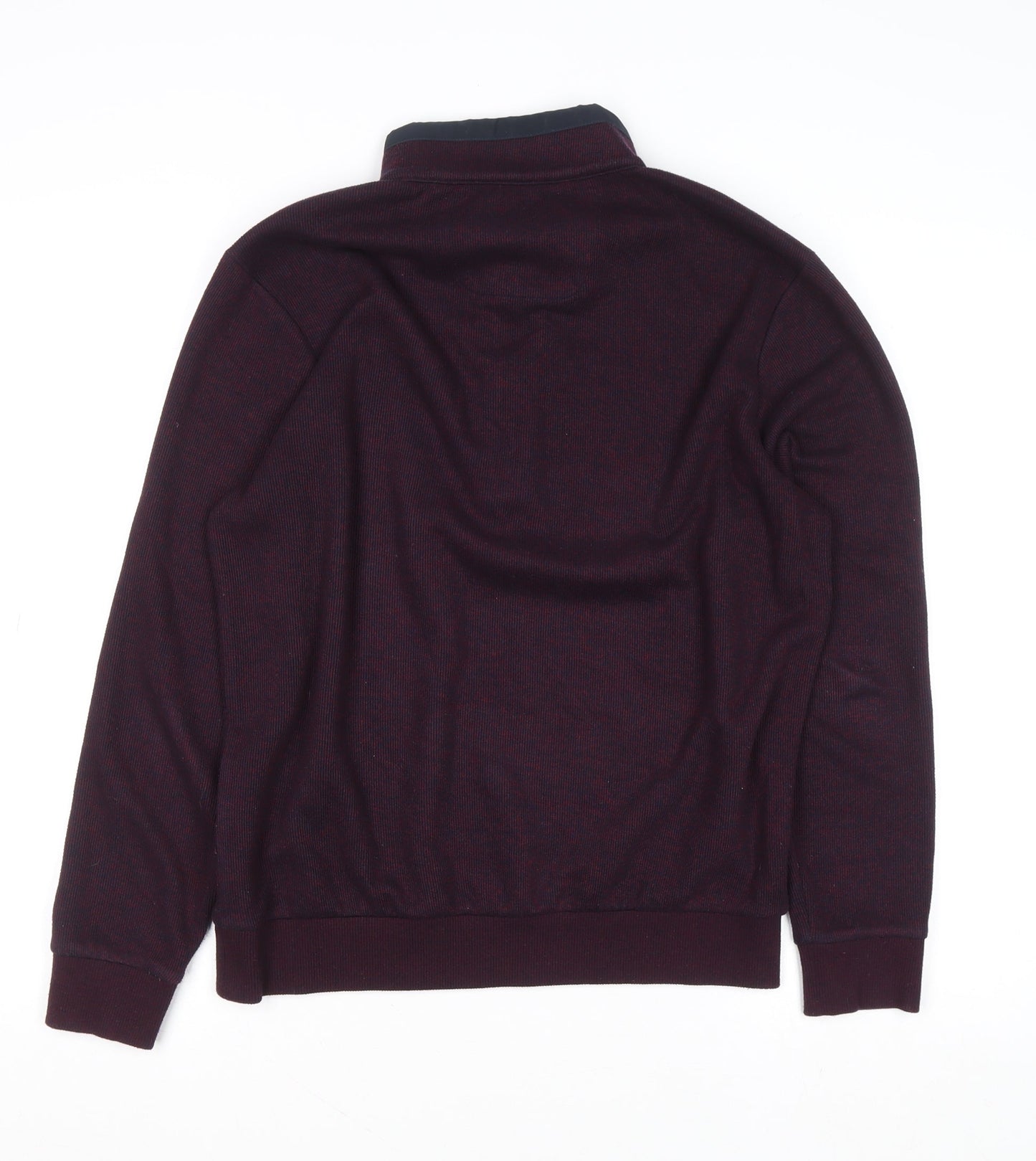 Mens UK Size M DG’s Drifter Burgundy 1/2 Zip Jumper