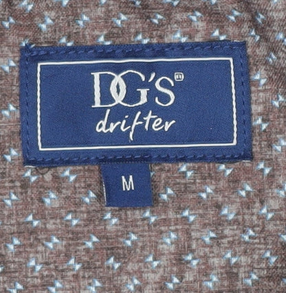 Mens UK Size M DG’s Drifter Burgundy 1/2 Zip Jumper