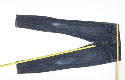 Womens UK Size 2 Tommy Hilfiger Slim Fit Skinny Blue Jeans