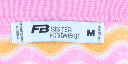 Womens UK Size M FB Sister Pink Pullover Jumper