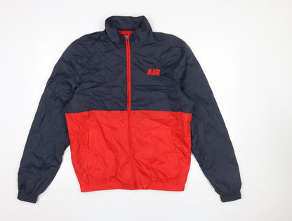 Mens UK Size L Broken Standard Multicoloured Windbreaker Coat