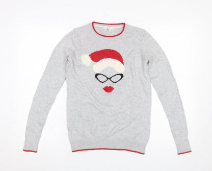Womens UK Size S Boden Grey Pullover Jumper