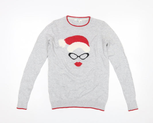 Womens UK Size S Boden Grey Pullover Jumper