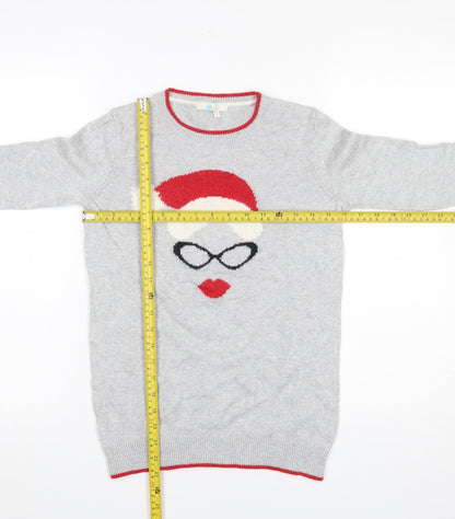 Womens UK Size S Boden Grey Pullover Jumper