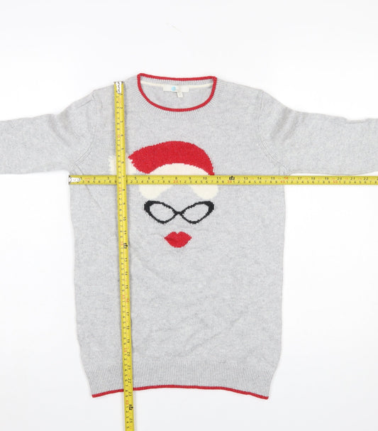 Womens UK Size S Boden Grey Pullover Jumper