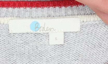 Womens UK Size S Boden Grey Pullover Jumper