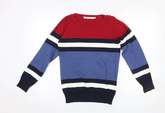 Womens UK Size S EWM Multicoloured Pullover Jumper