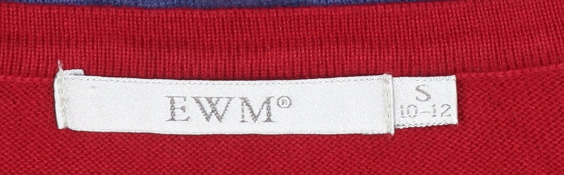 Womens UK Size S EWM Multicoloured Pullover Jumper