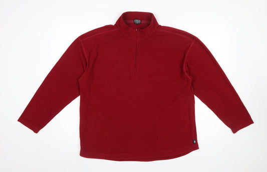 Womens UK Size 16 Tiso Red Pullover Sweatshirt