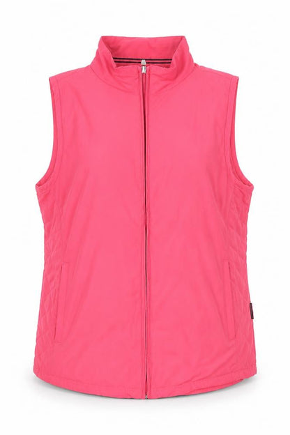 Glenmuir Womens Pink Full Zip Lightweight Waistcoat Size M