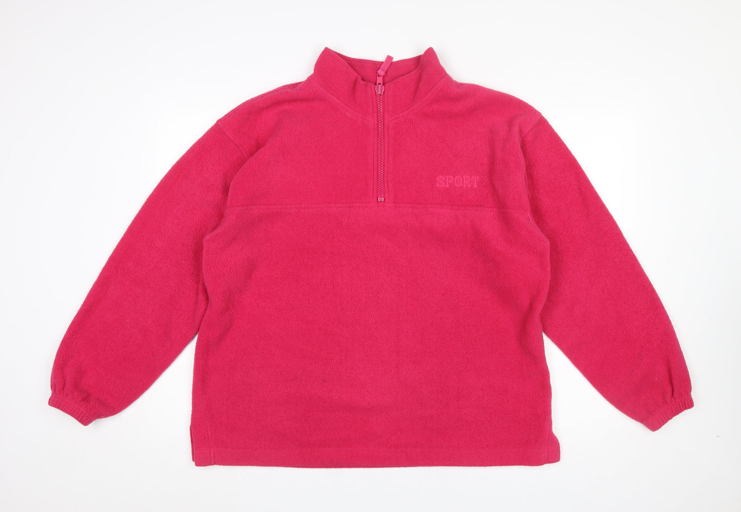 Womens UK Size 14-16 St. Bernard Pink Pullover Sweatshirt