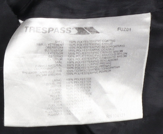 Boys UK Size 11-12 Years Trespass Black Parka Coat