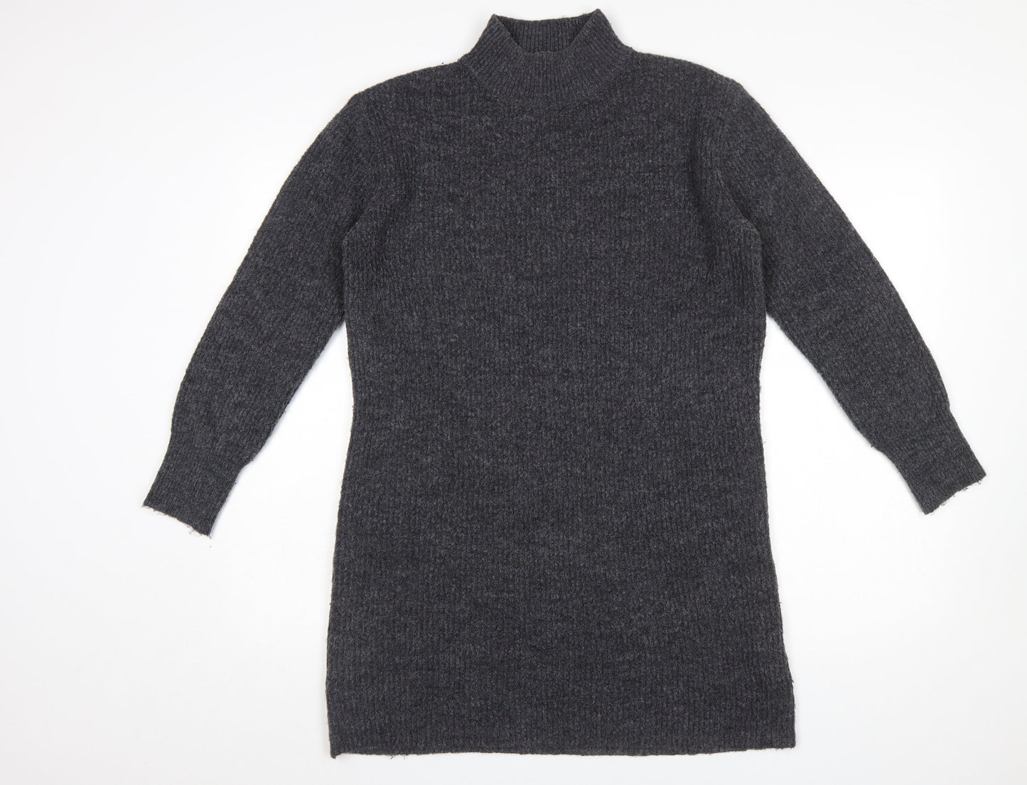 Womens UK Size S New Look Grey Tunic Jumper