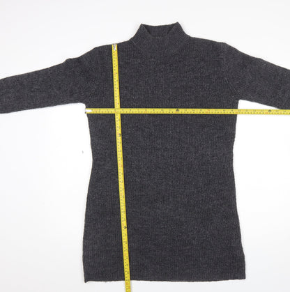 Womens UK Size S New Look Grey Tunic Jumper