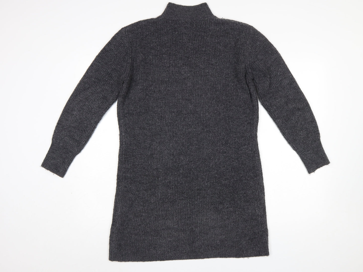Womens UK Size S New Look Grey Tunic Jumper