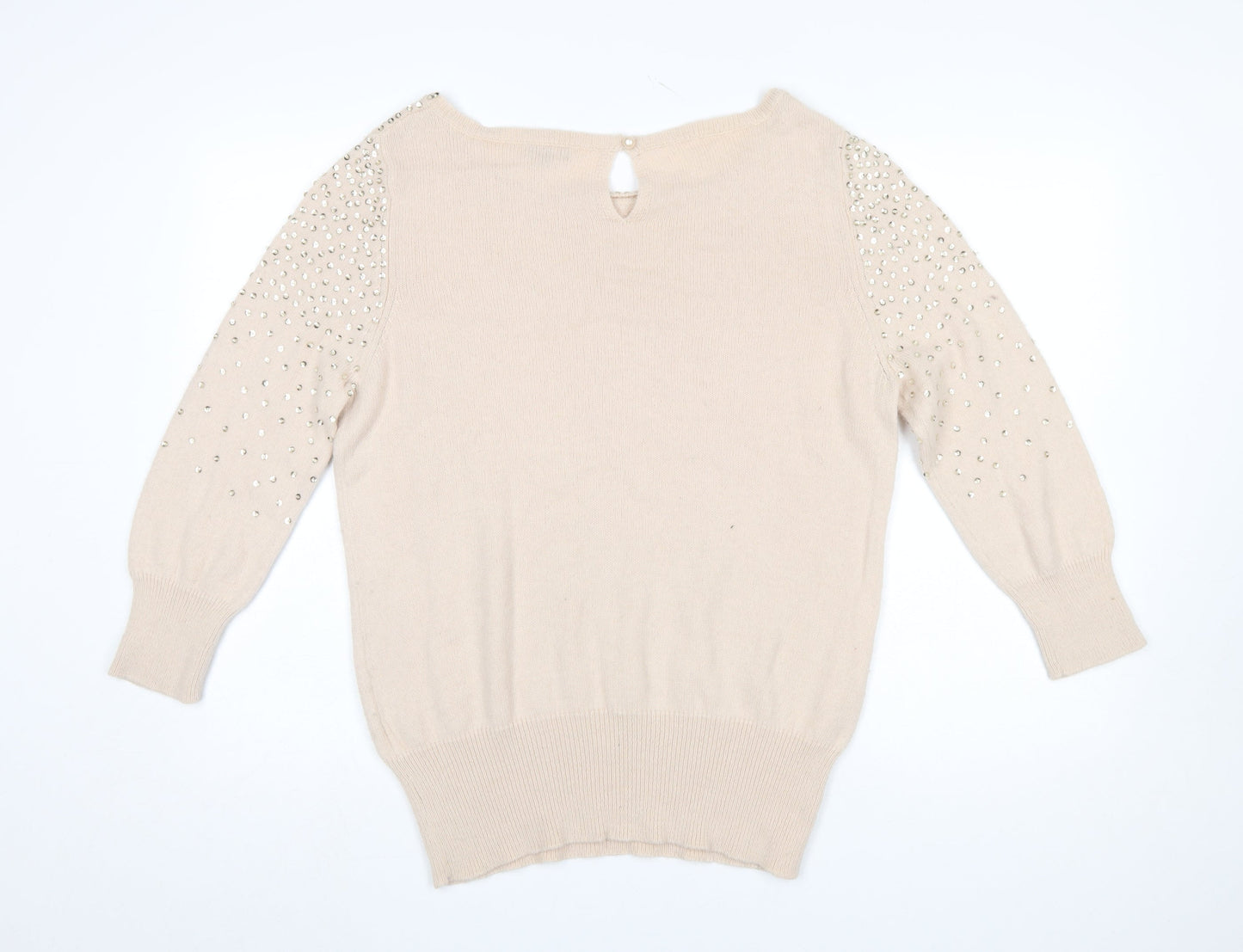 Womens UK Size 14 Phase Eight Beige Pullover Jumper