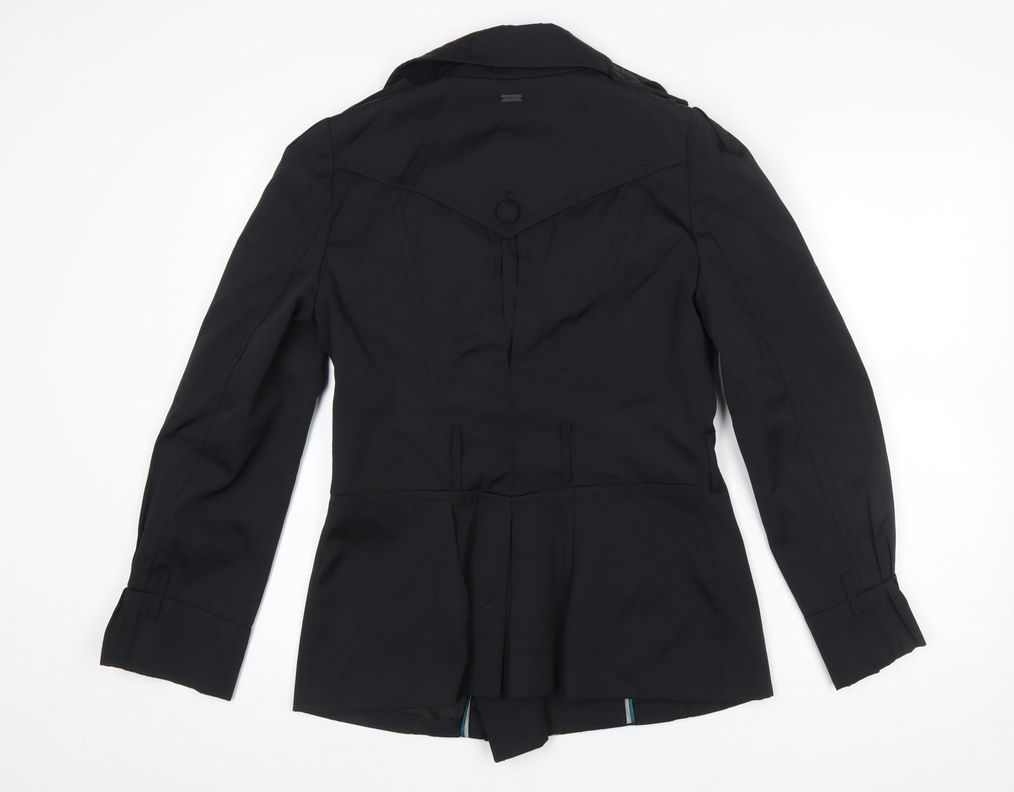 Womens UK Size 10 Jasper Conran Black Pea Coat