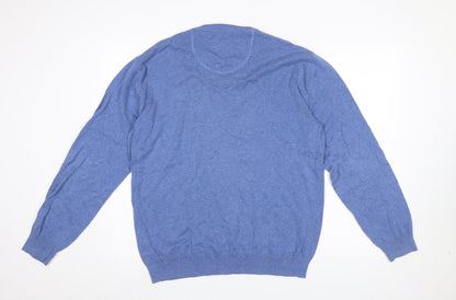 Mens UK Size L Aspen & Court Blue Pullover Jumper