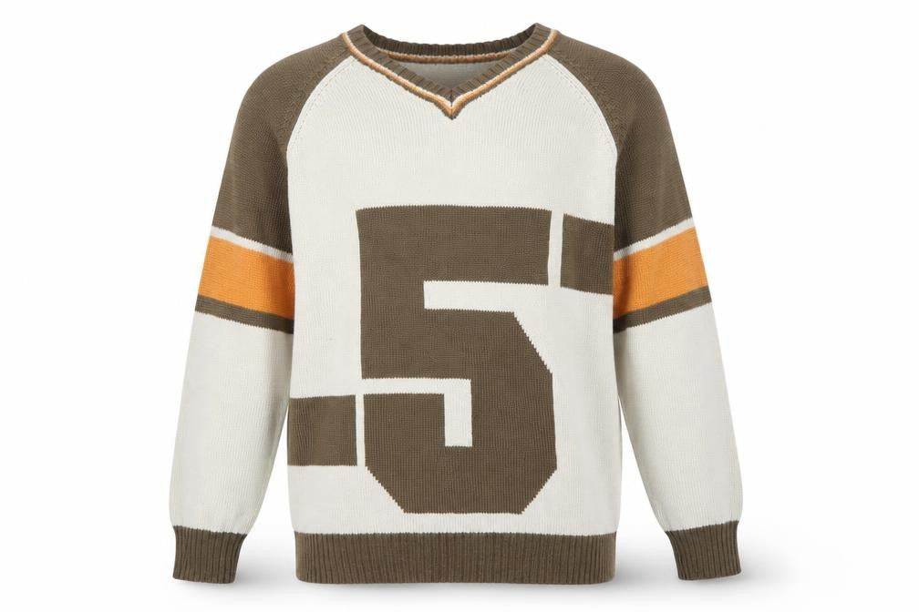 Mens UK Size L US40 Beige Pullover Jumper